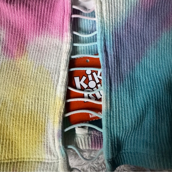 Dolls Kill Medium Rainbow Tie-Dye Tube Top Festival Dyed Colorful - Picture 4 of 7